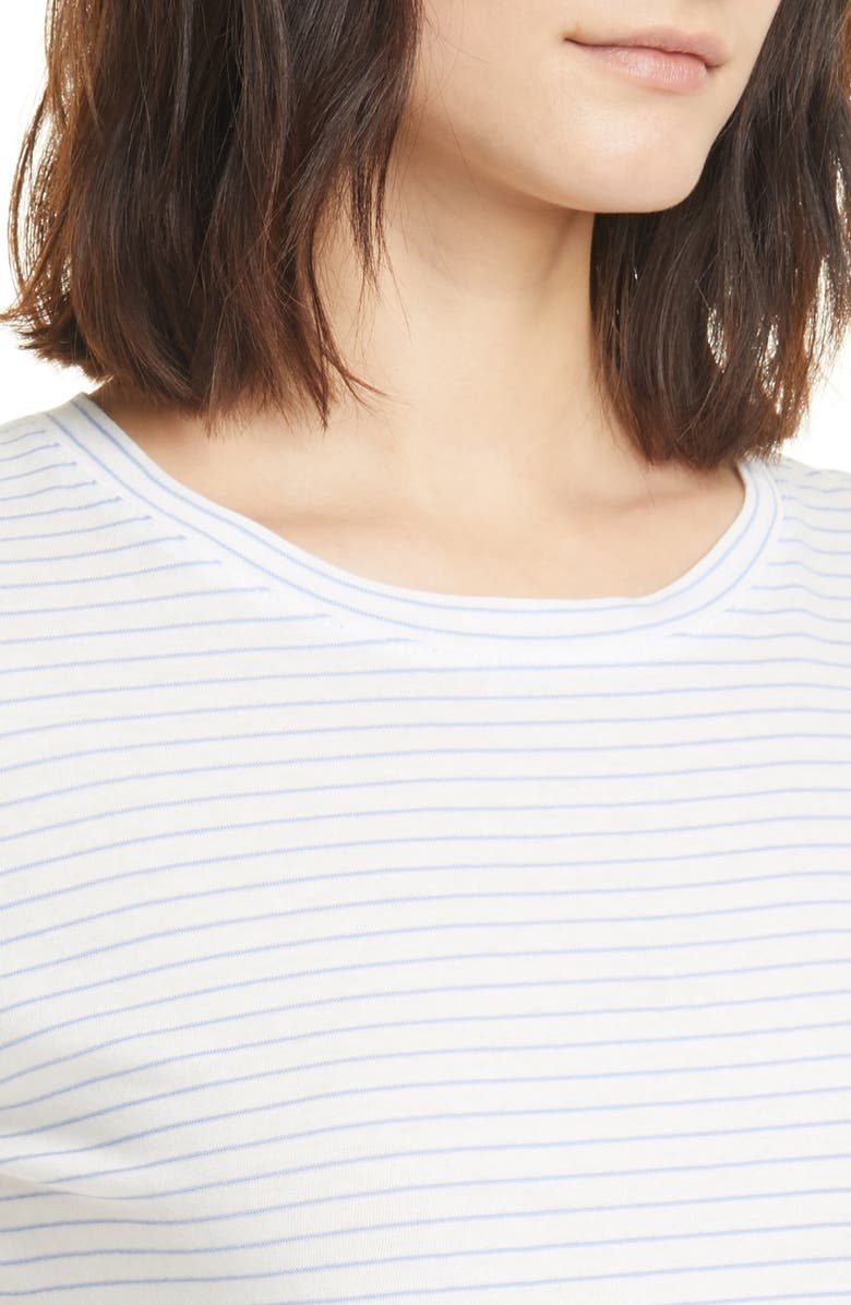Vince Pencil Stripe Cotton T-Shirt, Alternate, color, 