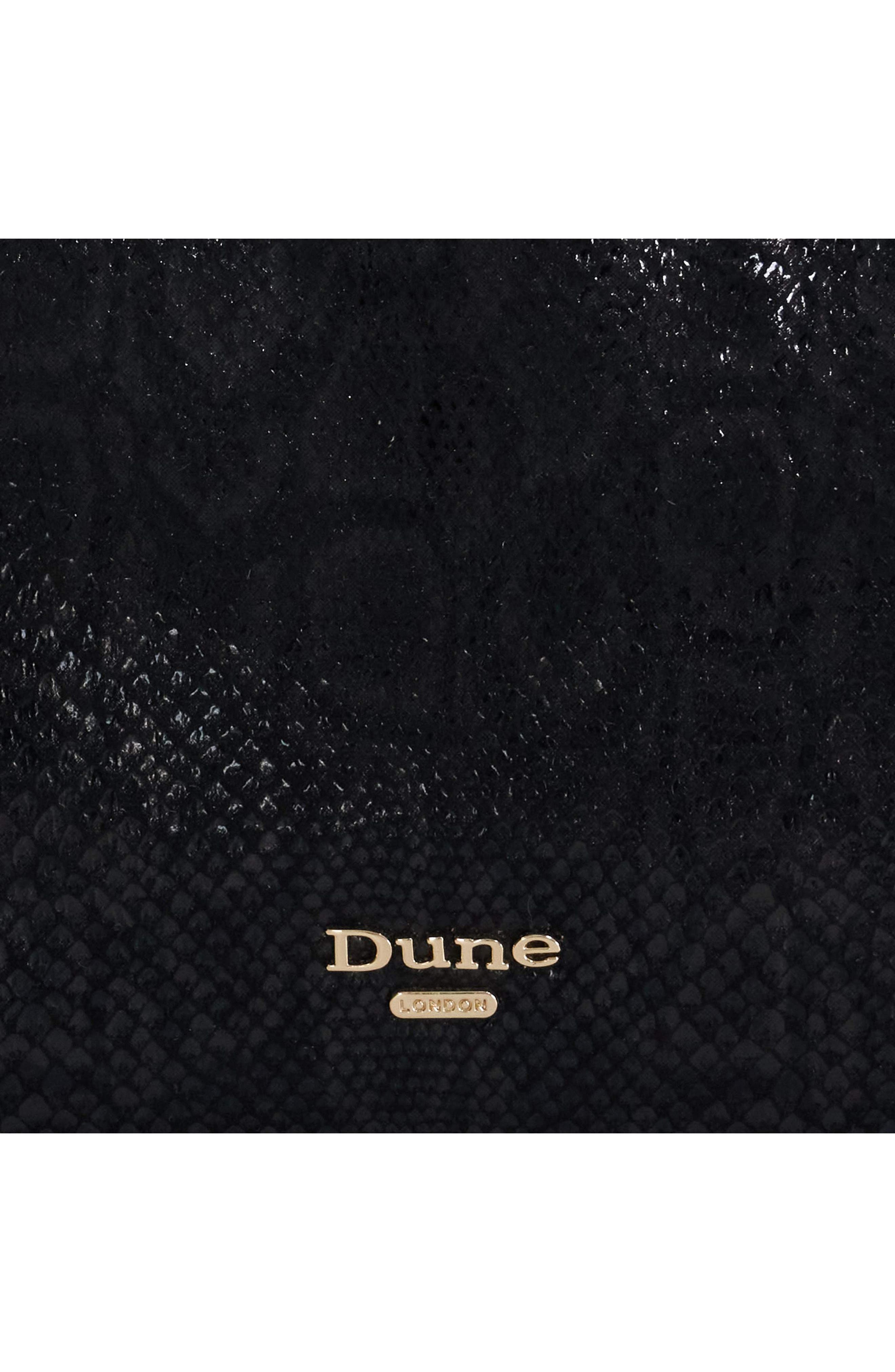 Dinidiemz Faux Leather Tote, Alternate, color, BLACK