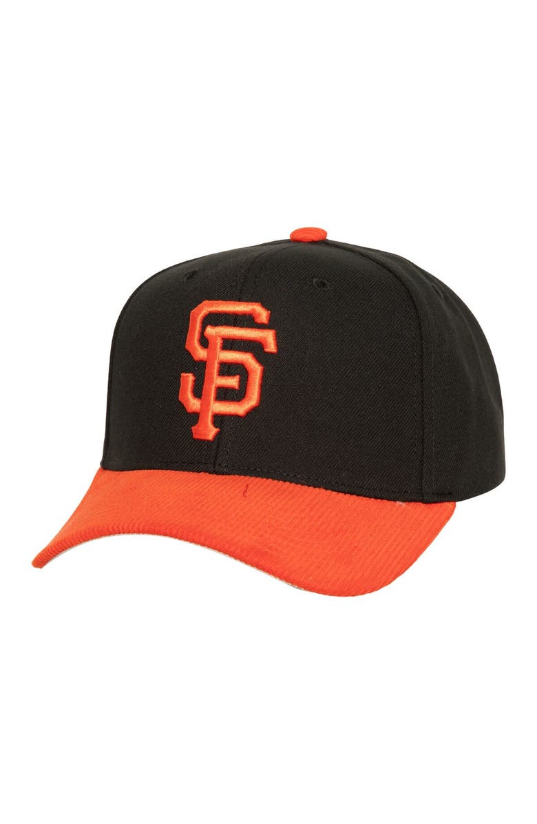 Mitchell & Ness Men's Mitchell & Ness Black San Francisco Giants Corduroy Pro Snapback Hat, Main, color, Black