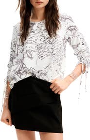 Desigual Blus Sign Graphic Shirt