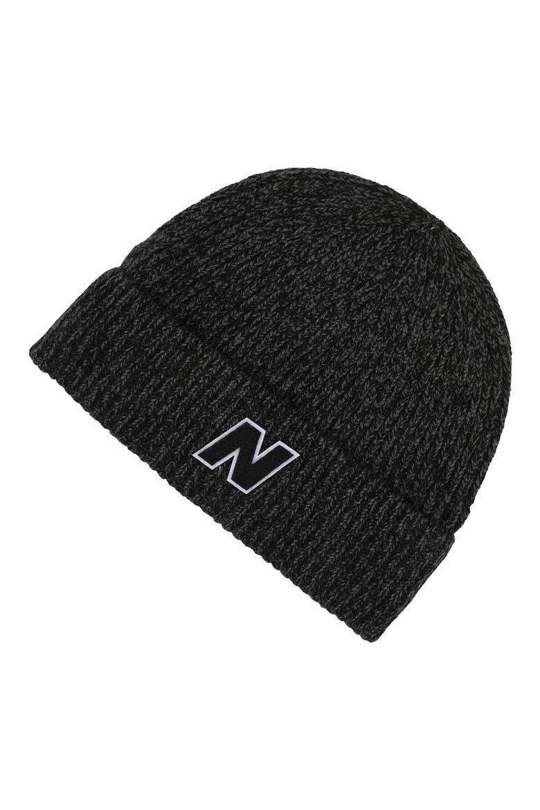 Winter Watchmen Block N Beanie, Main, color, BLACK