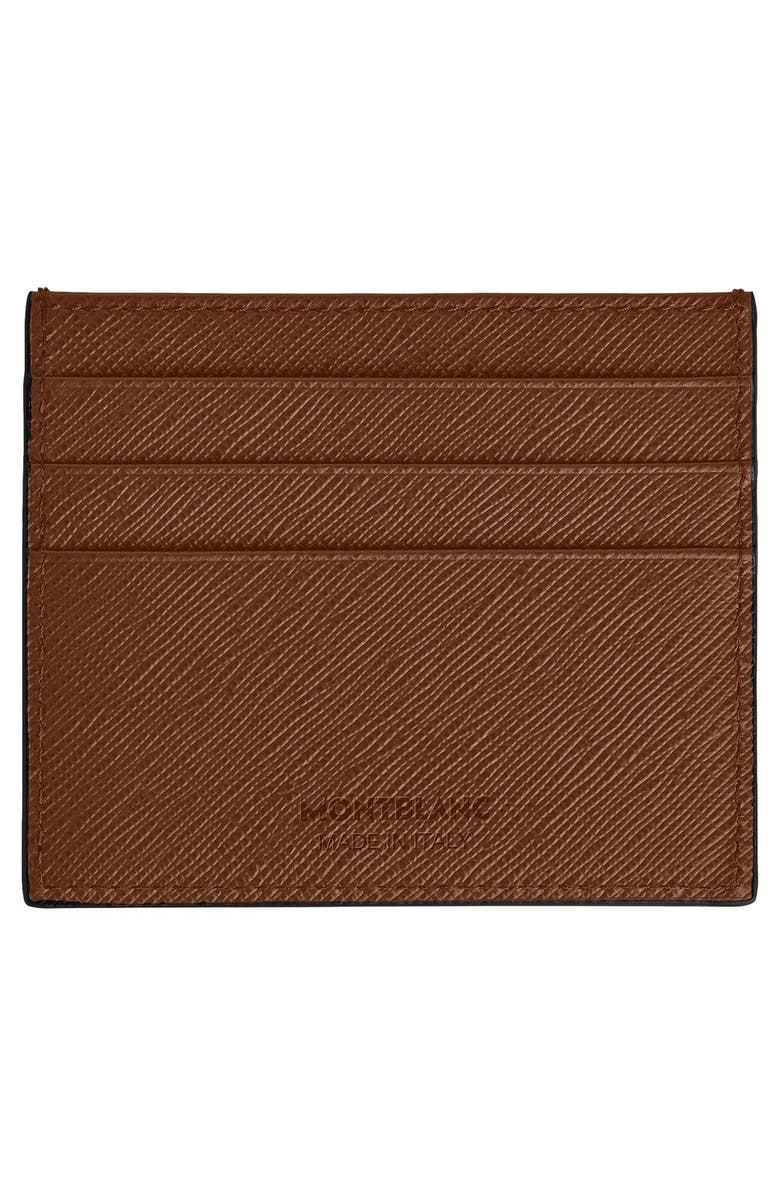 Montblanc Sartorial Leather Card Holder, Alternate, color, Fauve