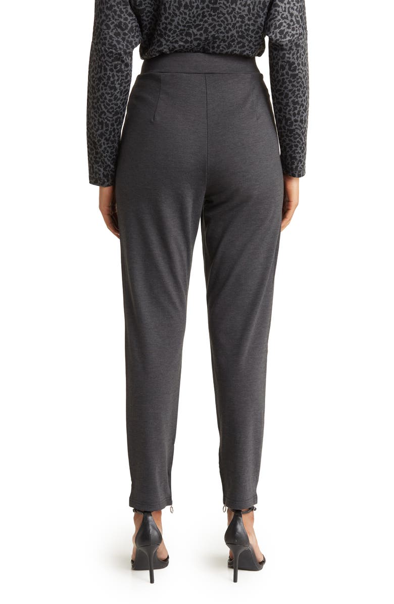 PATRIZIA LUCA Zip Cuff Pants, Alternate, color, Charcoal