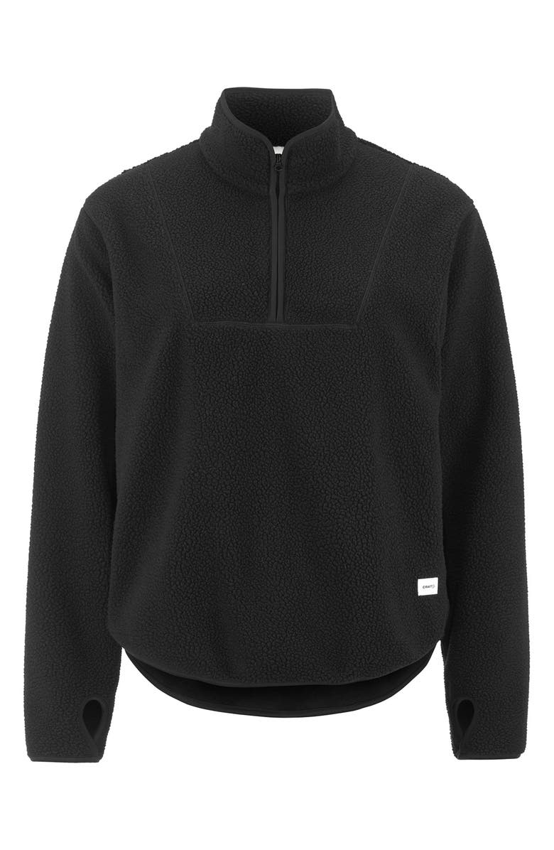Craft Join High Pile Fleece Half Zip Pullover, Main, color, Black