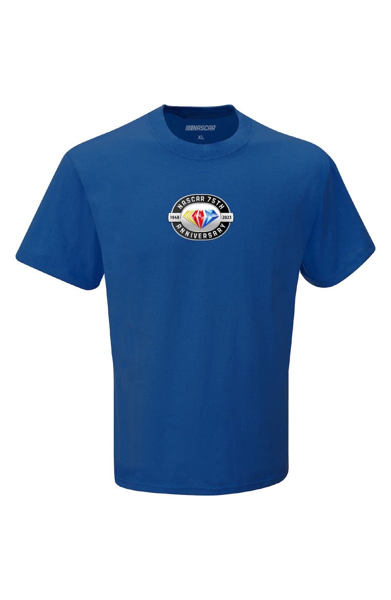 CHECKERED FLAG Men's Checkered Flag Royal Erik Jones 2023 NASCAR Cup Series Schedule T-Shirt, Alternate, color,