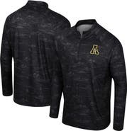 COLOSSEUM Men's Colosseum Black Appalachian State Mountaineers Carson Raglan Quarter-Zip Jacket