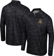COLOSSEUM Men's Colosseum Black Appalachian State Mountaineers Carson Raglan Quarter-Zip Jacket