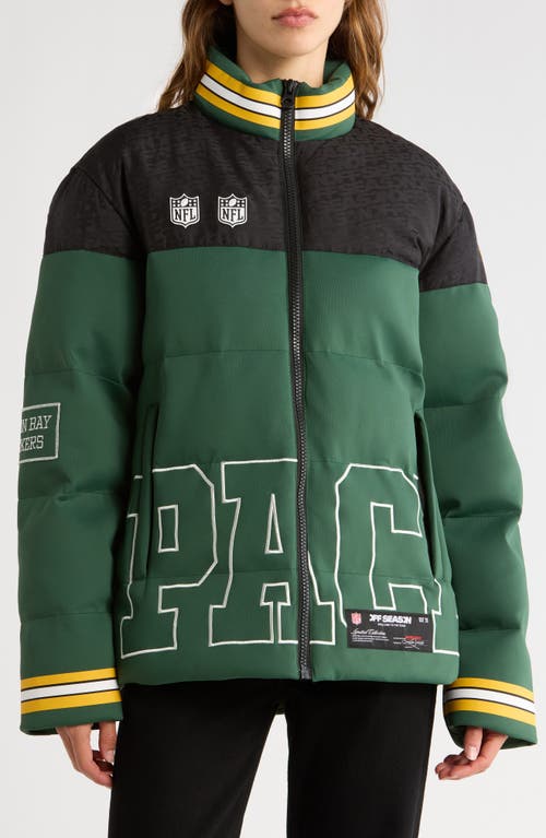 Off Season Nfl Team Water Repellent Puffer Jacket In Green