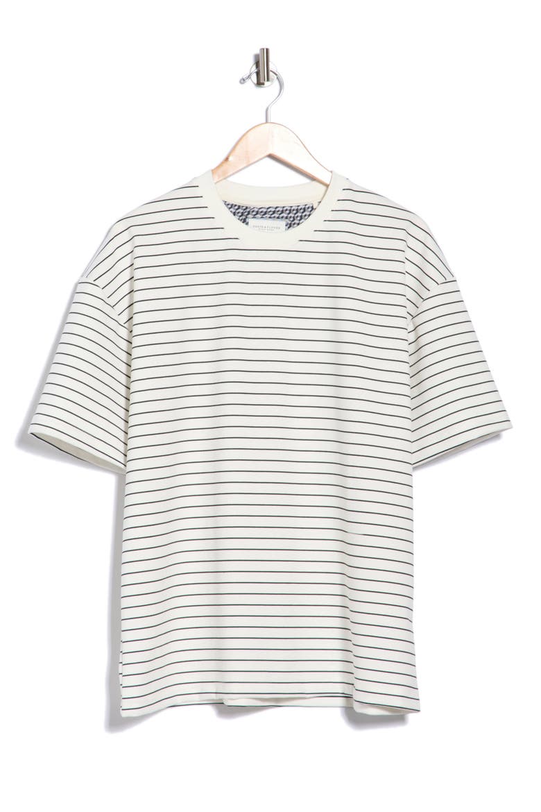 Stripe Crewneck T-Shirt, Main, color, CREAM