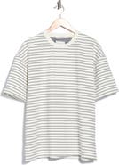 DENIM AND FLOWER Stripe Crewneck T-Shirt