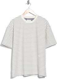 DENIM AND FLOWER Stripe Crewneck T-Shirt