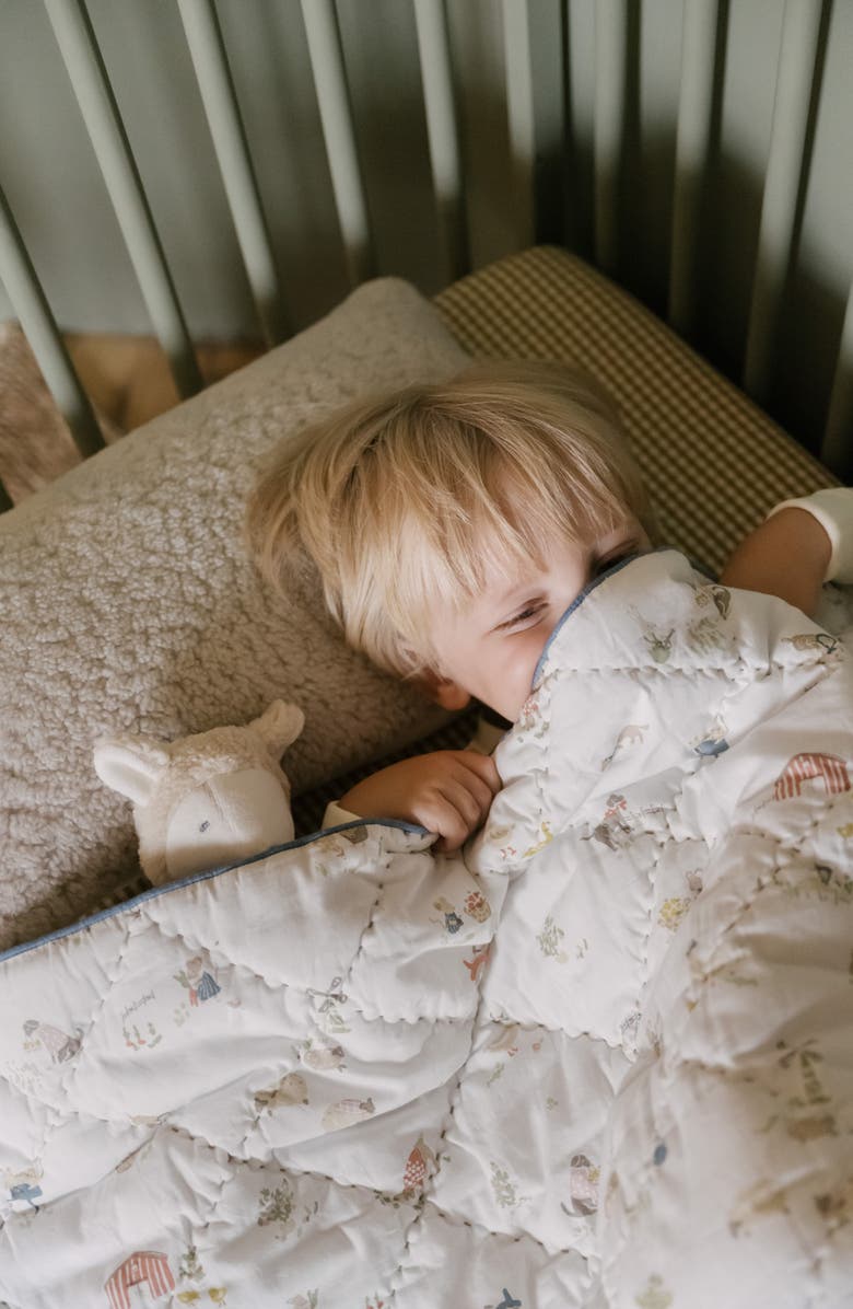 Pehr On the Farm Reversible Quilted Blanket, Alternate, color, On The Farm