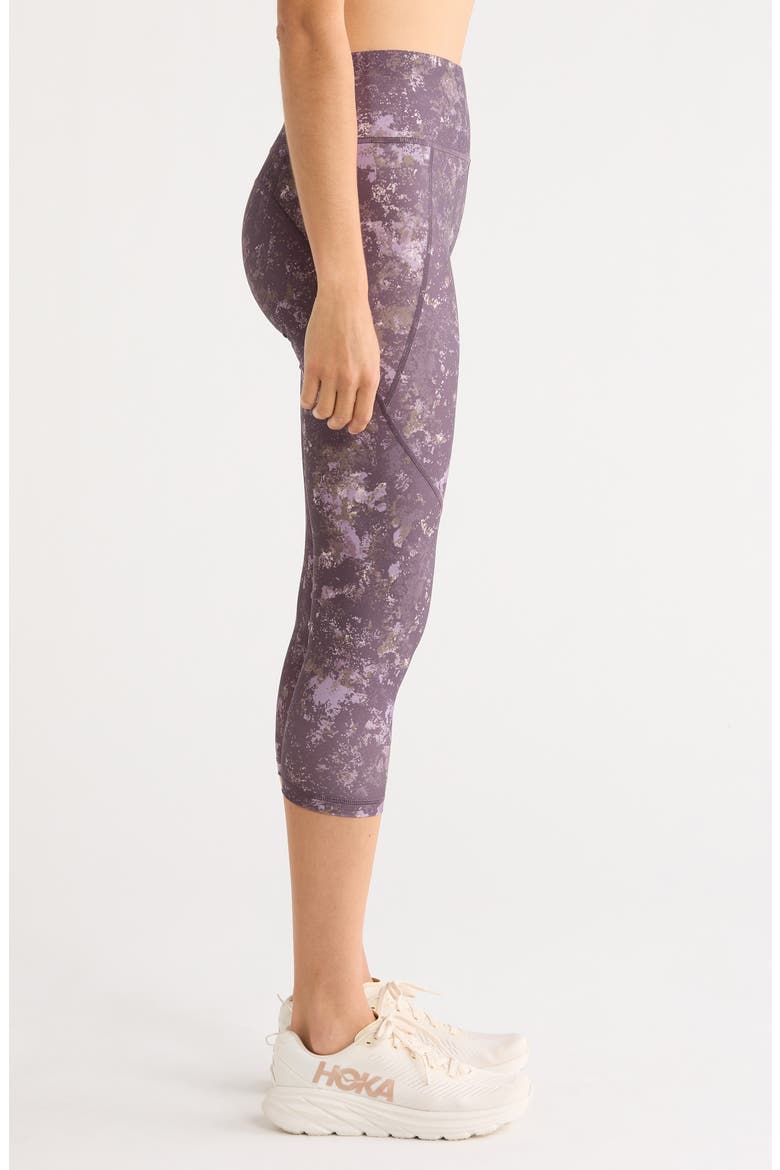 Power Workout Crop Leggings, Alternate, color, PURPLE EROSIA PRINT