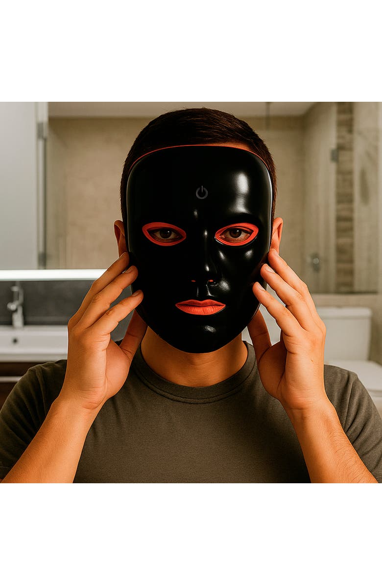 PURSONIC 7-in-1 LED Light Therapy Mask - Advanced Skin Rejuvenation at Home, Alternate, color, Black
