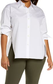Vince Cotton Poplin Button-Up Shirt
