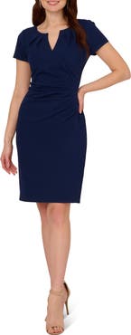 Adrianna Papell Crepe Sheath Dress