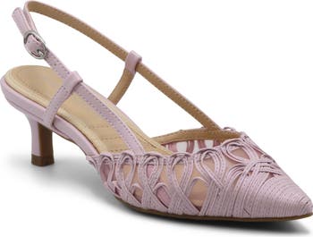 Adrienne Vittadini Sensation Kitten Heel Slingback Pump (Women