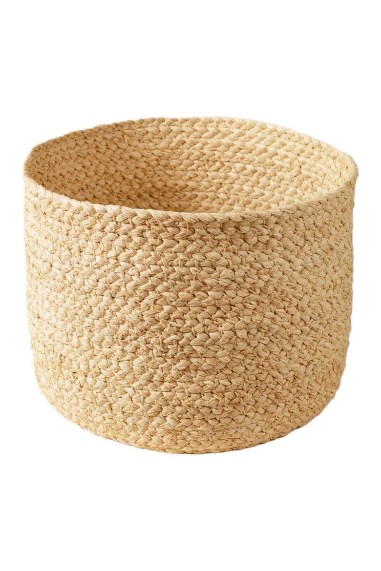 Braided Raffia Planter, Alternate, color, Natural