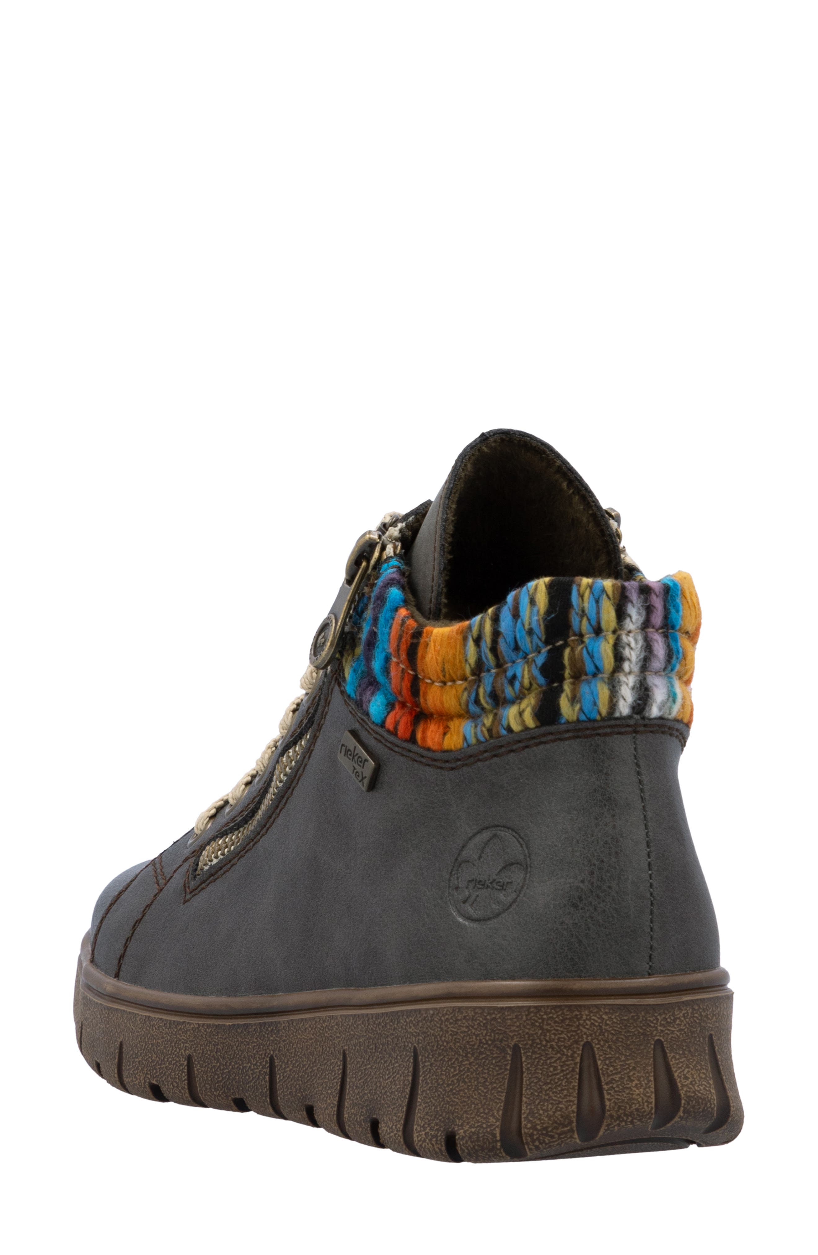 Rieker Heikie 05 Boot, Alternate, color, Basalt/ Orange-Multi/ Basalt