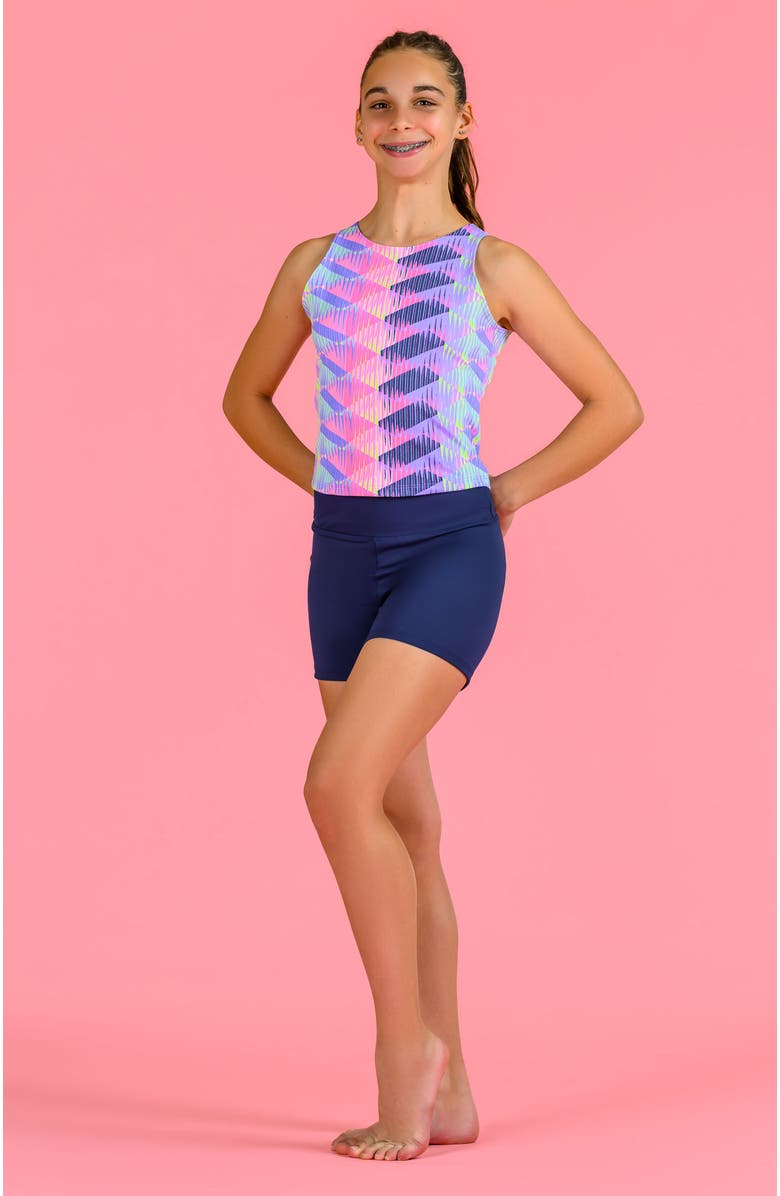 Destira High Waisted Performance Short, Alternate, color, Navy