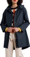 Seasalt Cornwall Seafaring Waterproof Linen & Cotton Hooded Coat