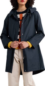 Seasalt Cornwall Seafaring Waterproof Linen & Cotton Hooded Coat