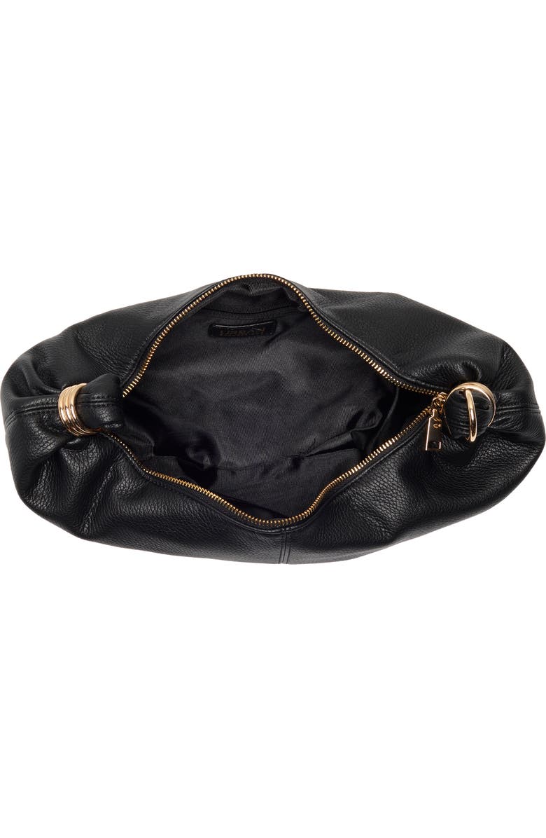 URBAN EXPRESSIONS HANDBAGS Faux Leather Ring Top Handle Bag, Alternate, color, Black