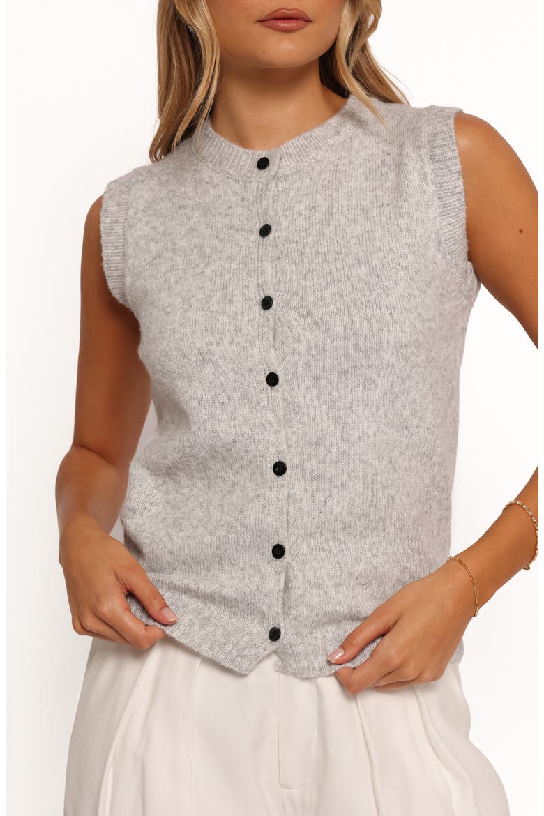 Grace Sweater Vest, Alternate, color, GREY
