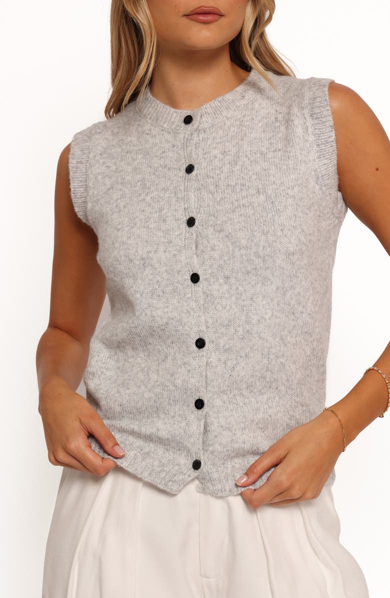 Petal & Pup Grace Sweater Vest, Alternate, color, Grey