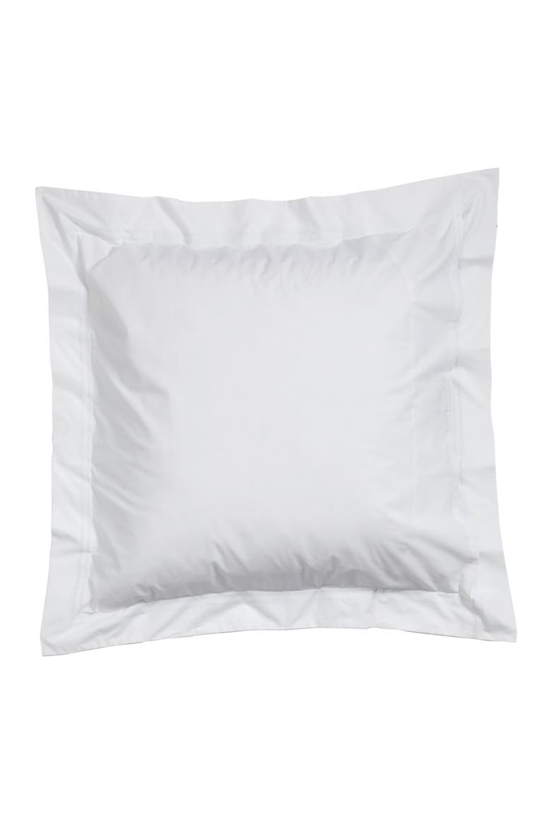 Grande Hotel Euro Sham, Alternate, color, WHITE/ BLUE