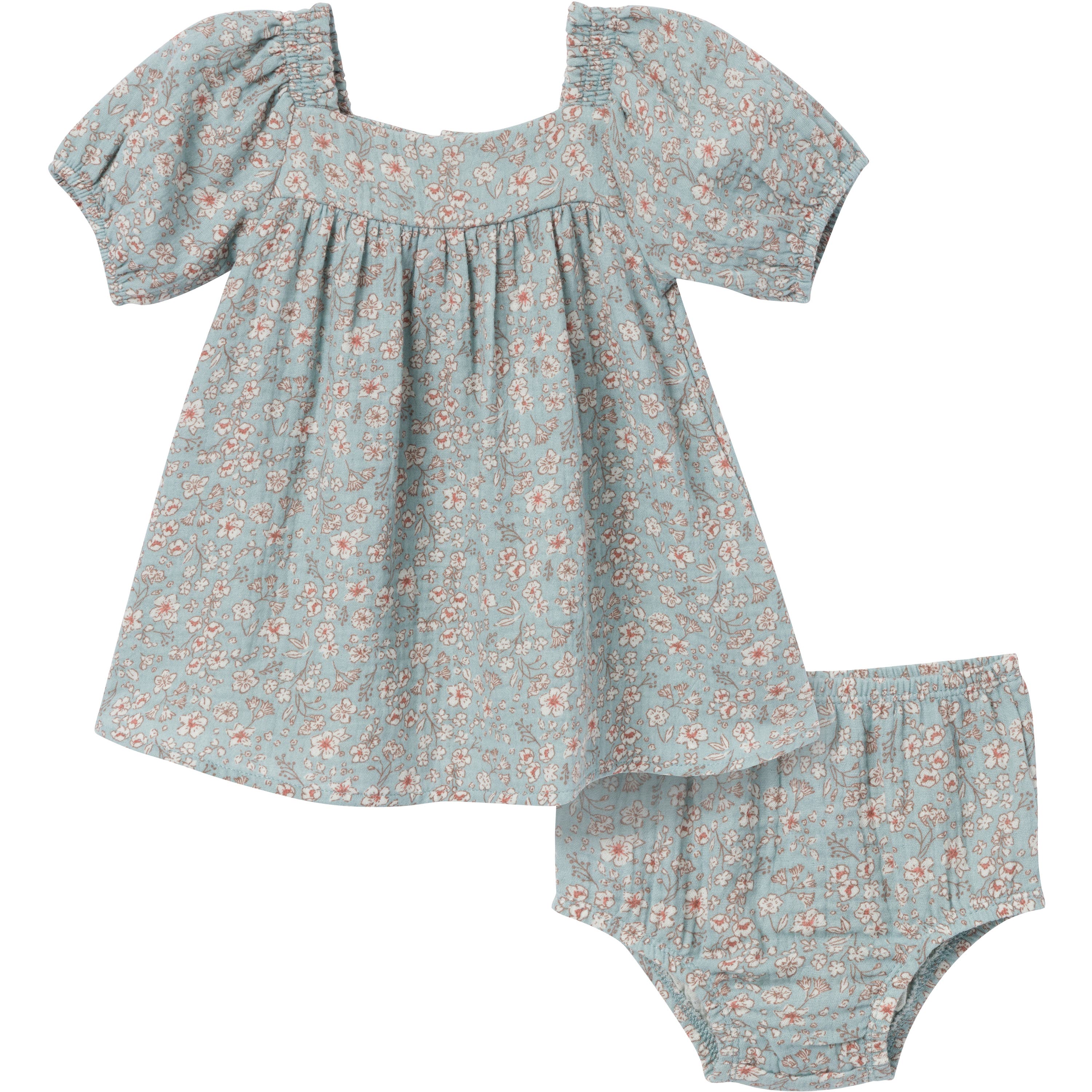 Teal Ditsy Floral