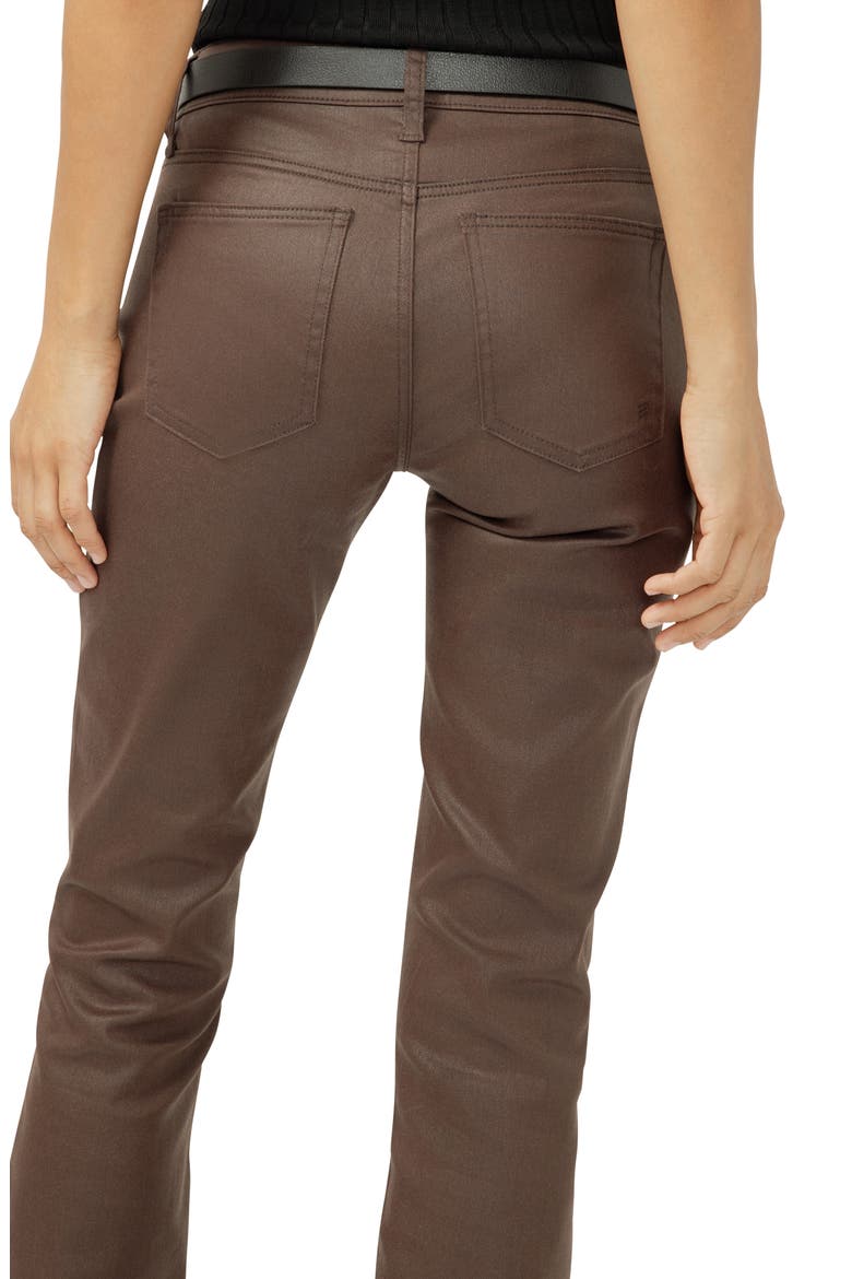 Suki Coated Curvy Mid Rise Slim Bootcut Jeans, Alternate, color, JAVA