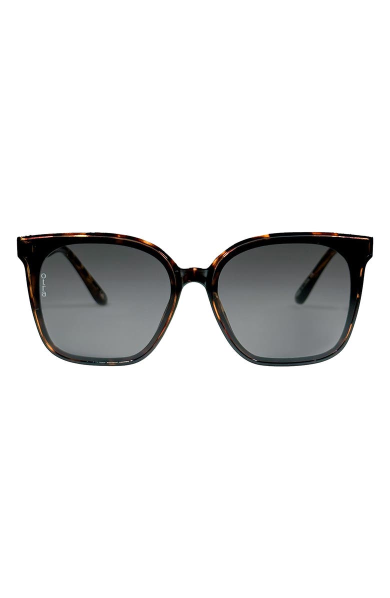 OTRA Betty Square Sunglasses, Main, color, Tort/ Smoke