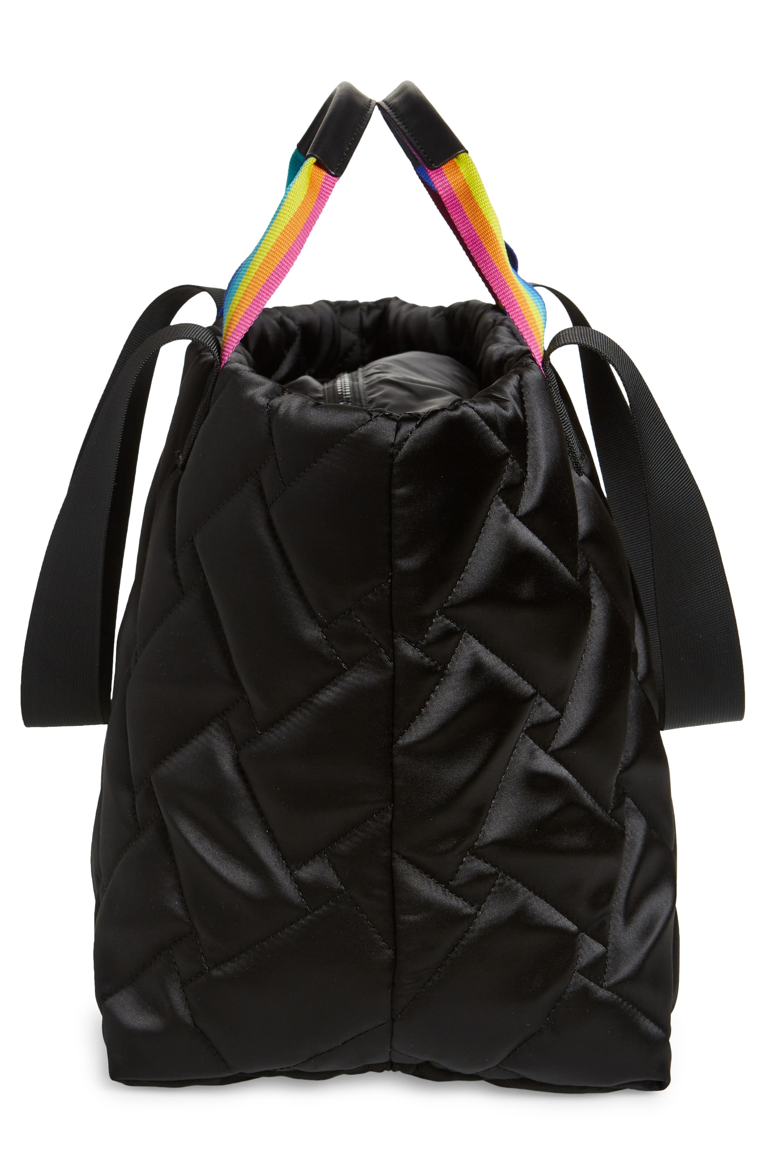 Kurt Geiger London Quilted Shopper, Alternate, color, Black