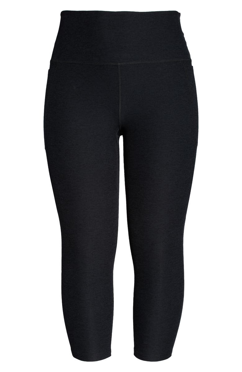 Beyond Yoga Out of Pocket High Waist Leggings, Alternate, color, Darkest Night