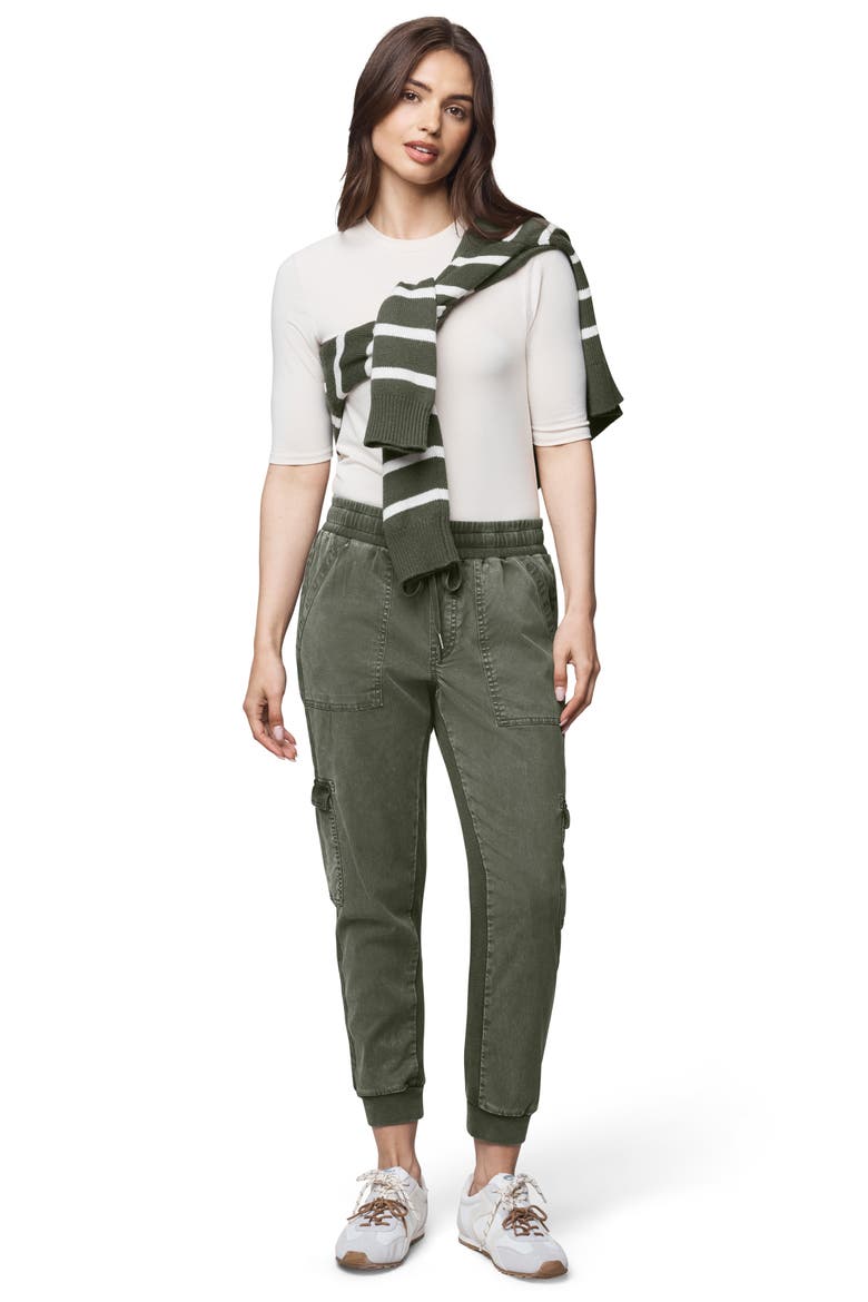 Jaclyn Drawstring Waist Joggers, Alternate, color, GREEN SPRUCE
