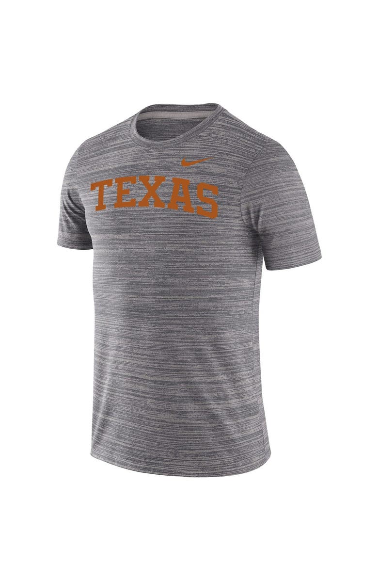 Nike Men's Nike Charcoal Texas Longhorns Big & Tall Velocity Space Dye Performance T-Shirt, Alternate, color,