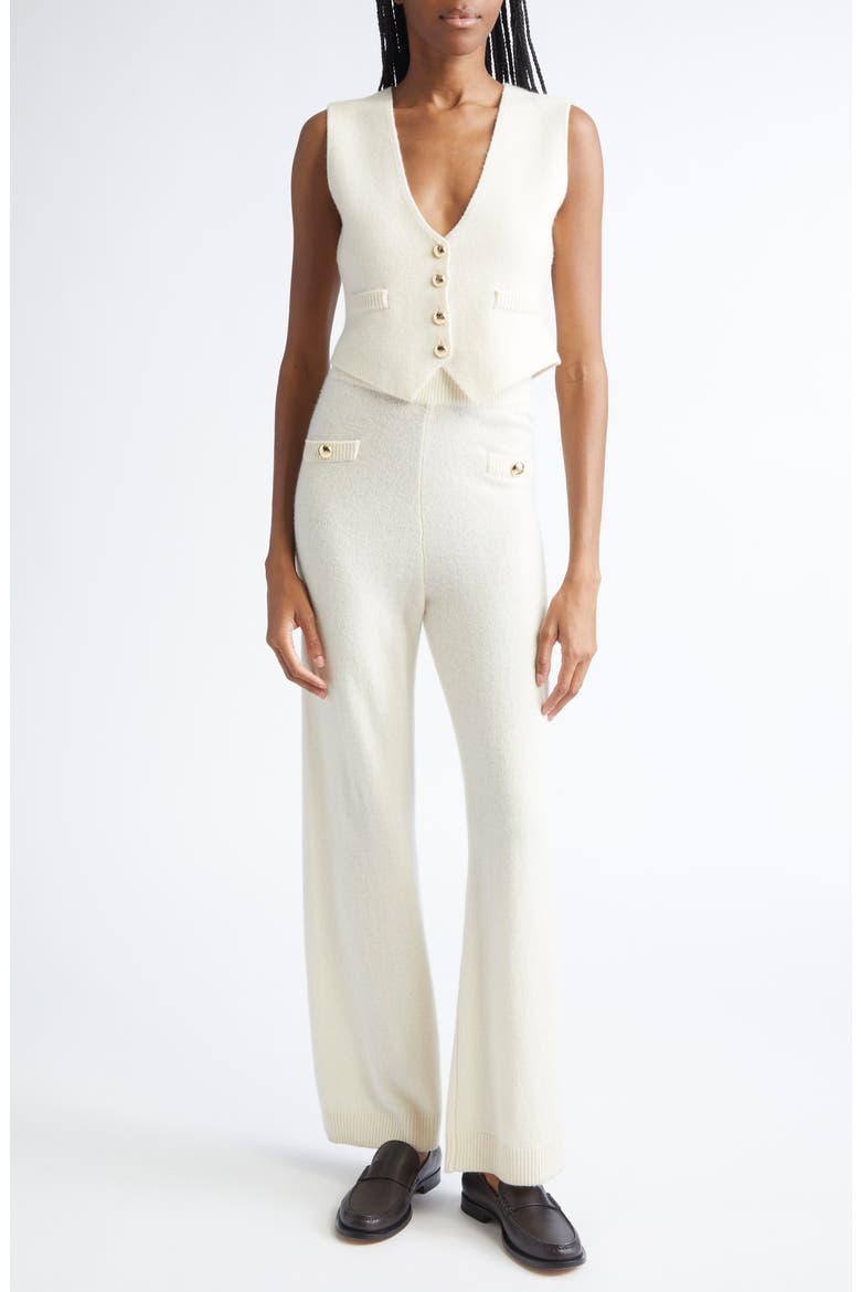Mykah Cashmere Sweater Vest, Alternate, color, IVORY