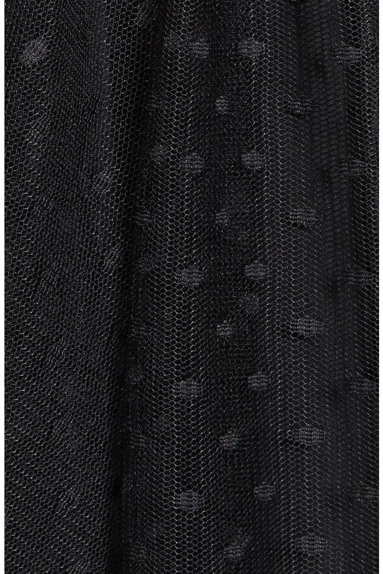 Dot Tulle Victorian Dress, Alternate, color, BLACK