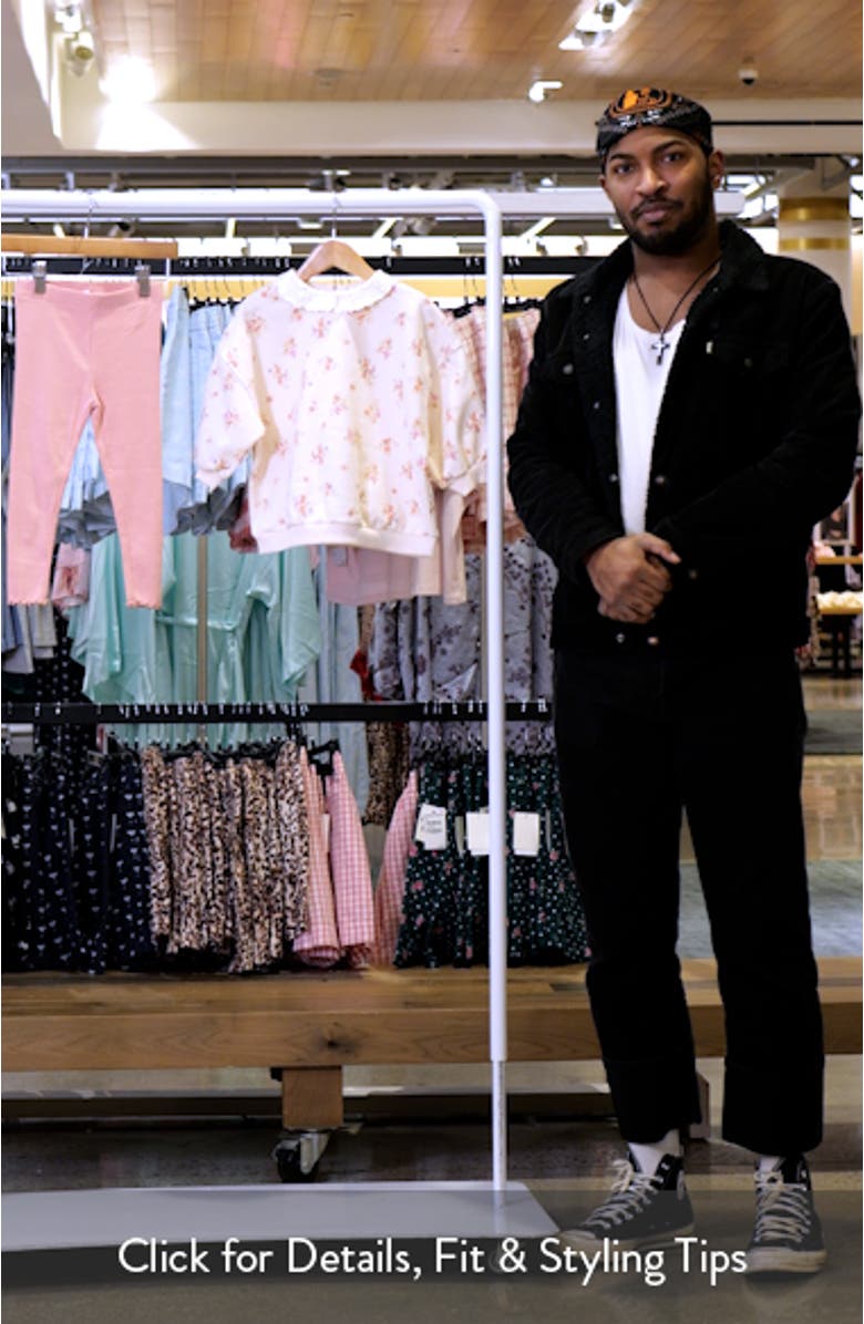 Kids' Floral Sweatshirt & Leggings Set, sales video thumbnail