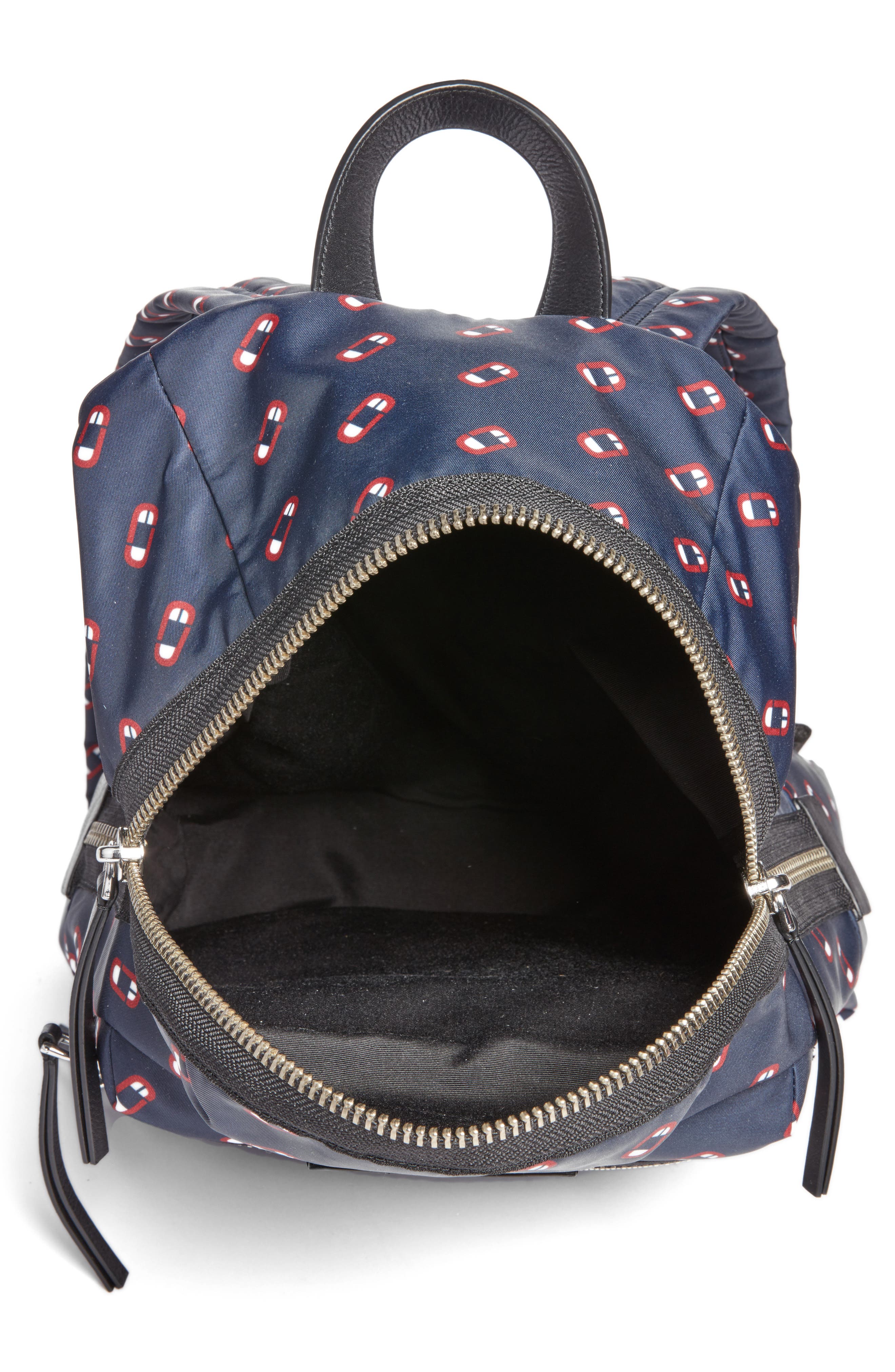 Marc Jacobs Logo Scream Biker Backpack, Alternate, color, 