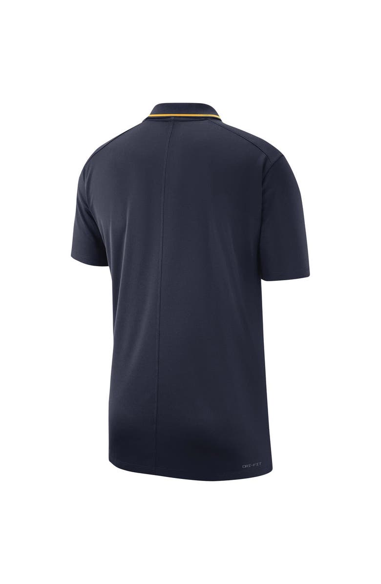 Nike Men's Nike Navy West Virginia Mountaineers 2023 Coaches Performance Polo, Alternate, color, Navy