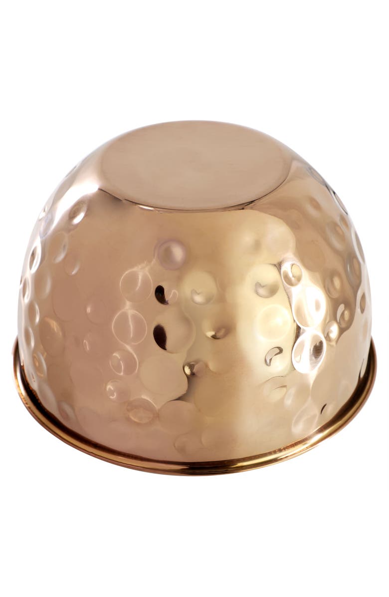 Megachef Hammered Bubble Texture 5 Piece Stainless Steel Serving Bowl Set, Alternate, color, Copper