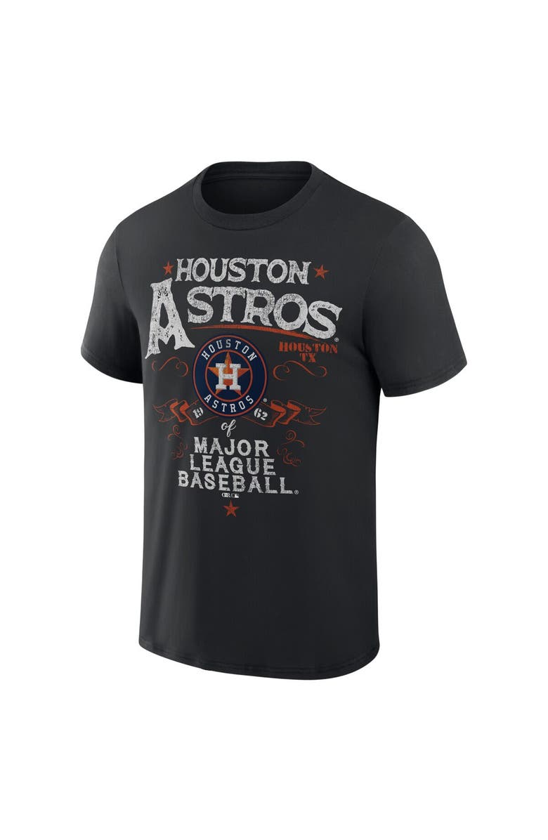 Darius Rucker Collection by Fanatics Men's Darius Rucker Collection by Fanatics Black Houston Astros Beach Splatter T-Shirt, Alternate, color, Black