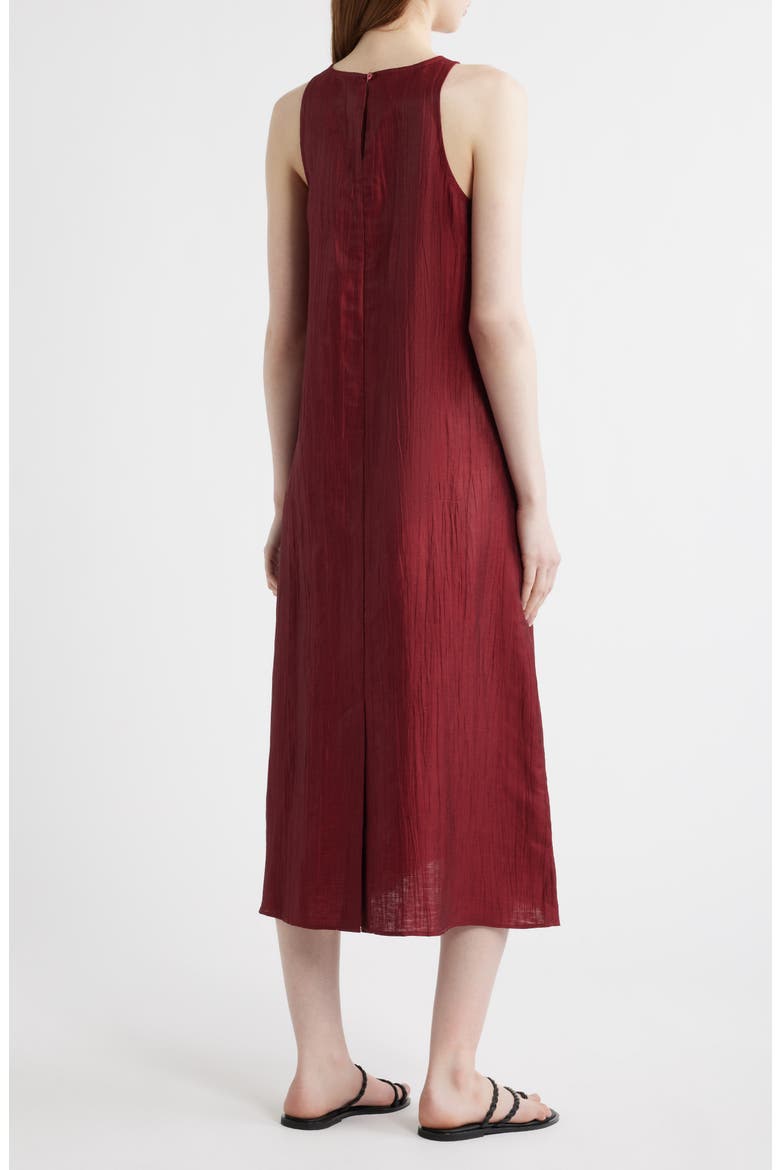 Crinkle Sleeveless Maxi Dress, Alternate, color, SUN DRIED TOMATO