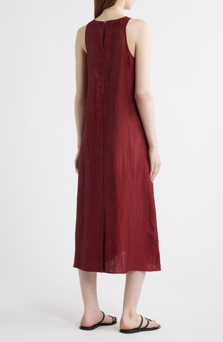 Eileen Fisher Crinkle Sleeveless Maxi Dress, Alternate, color, 