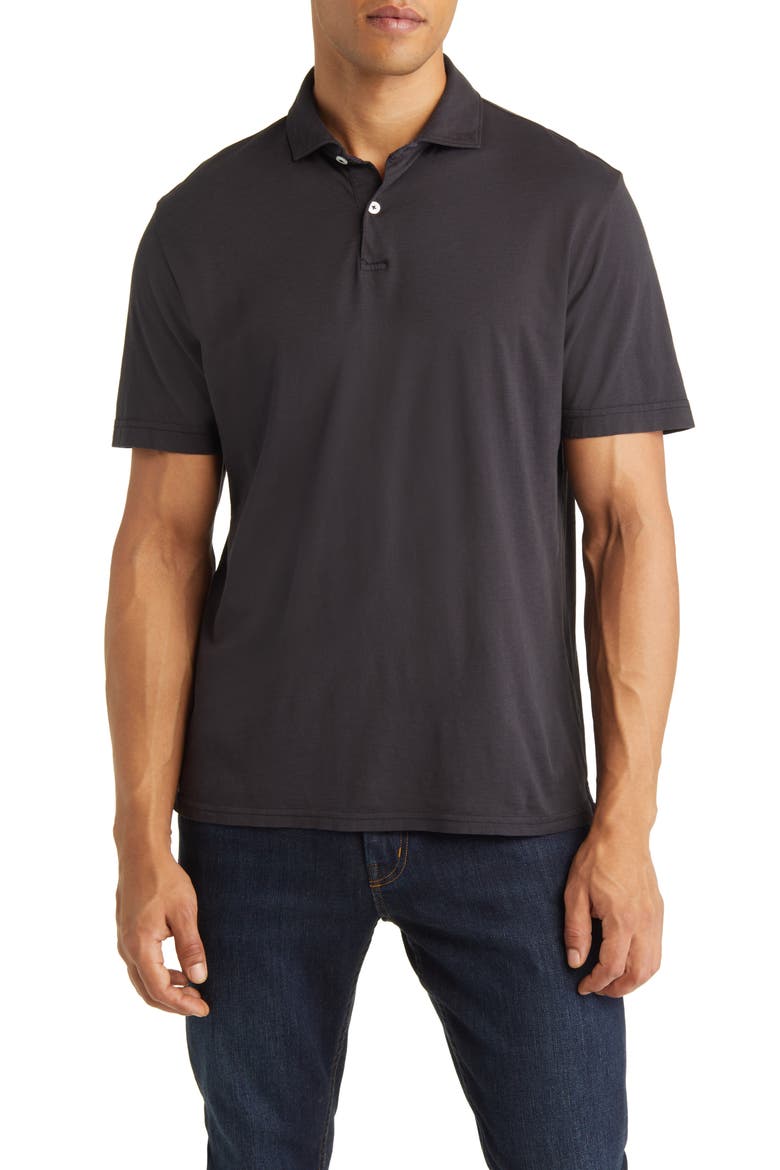 Crown Crafted Journeyman Pima Cotton Polo, Main, color, WASHED BLACK