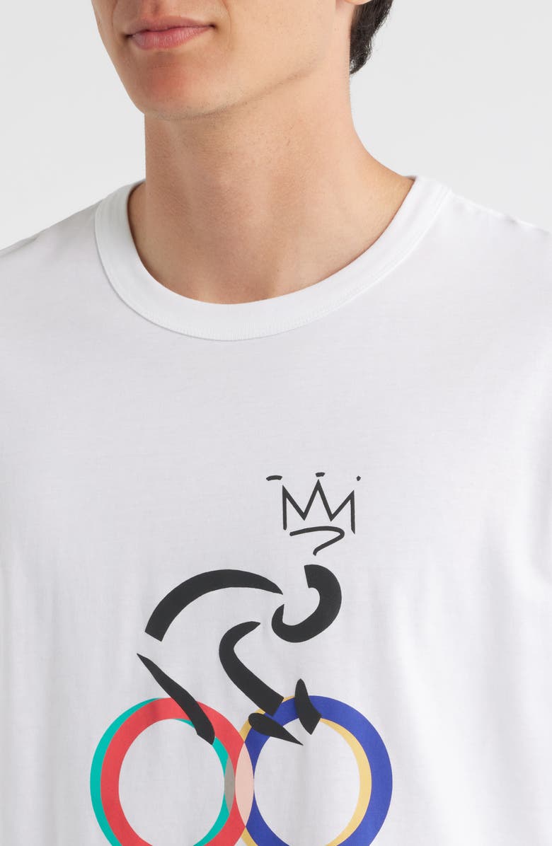 PS Paul Smith Cycle Graphic Casual Fit T-Shirt, Alternate, color, White