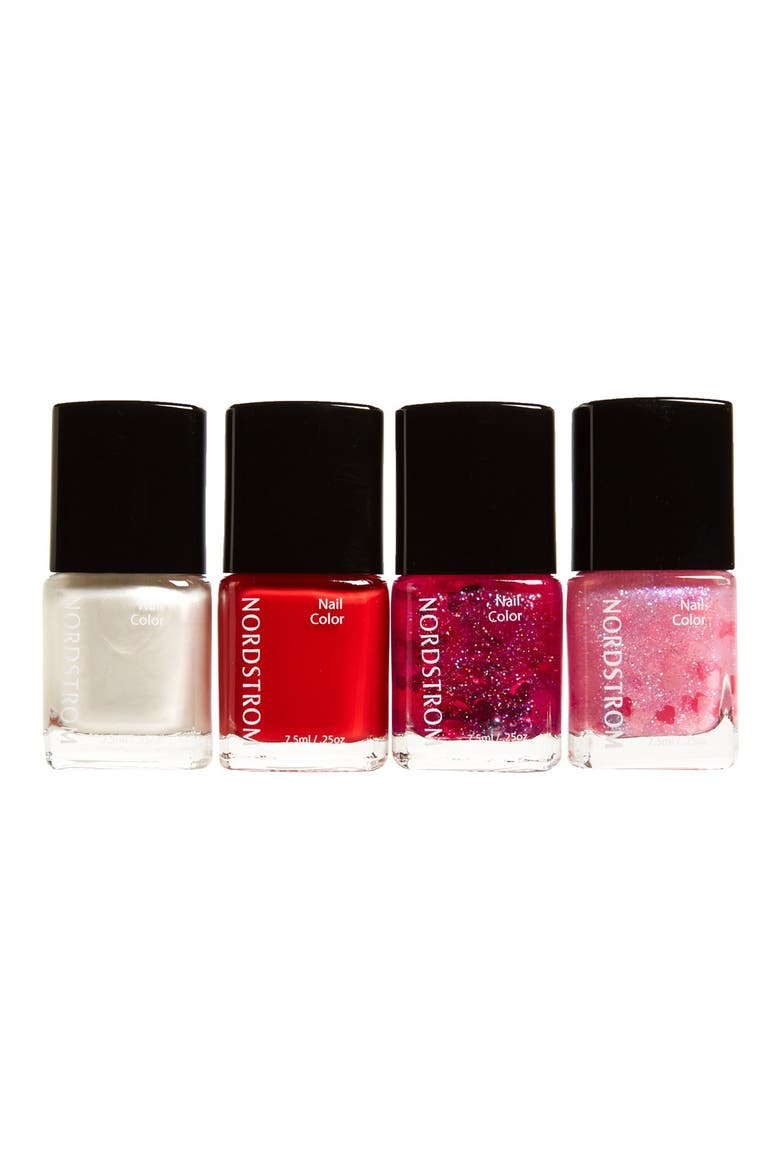 'Valentine's Day' Mini Nail Quartet Set, Main, color, VALENTINES DAY