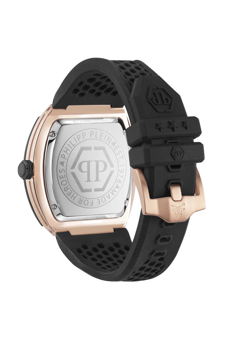 Stainless Steel Watches The Hexagon Phantom Men, Alternate, color, black/rose
